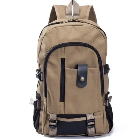 2023 Mountaineering Bag Backpack for Men Canvas Large Capacity High School Backpacks Outdoor Travel Camping Bag Computer Bag 9