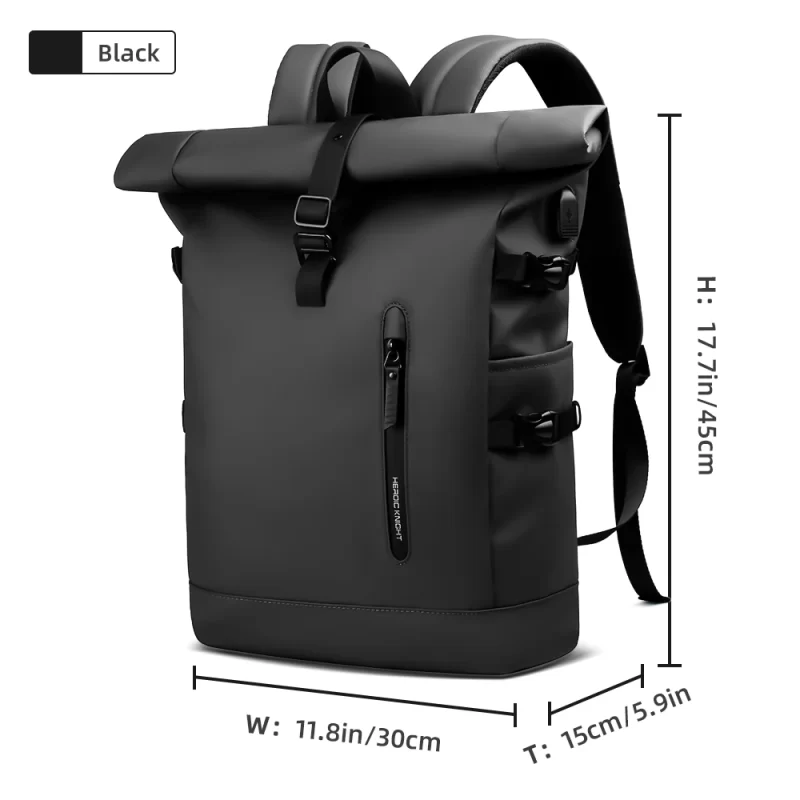 HK Expandable Travel Backpack Men Large Capacity Waterproof 15.6” Laptop Bag Hiking Rucksack Cycling Daypack Bag with USB Port 11