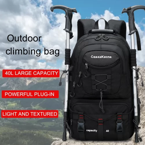 Travel backpack 40L waterproof lightweight outdoor hiking, men's and women's camping backpack 3